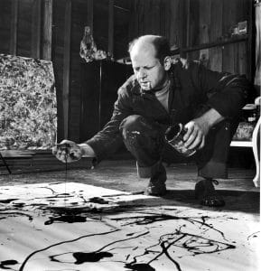 jackson pollock in action
