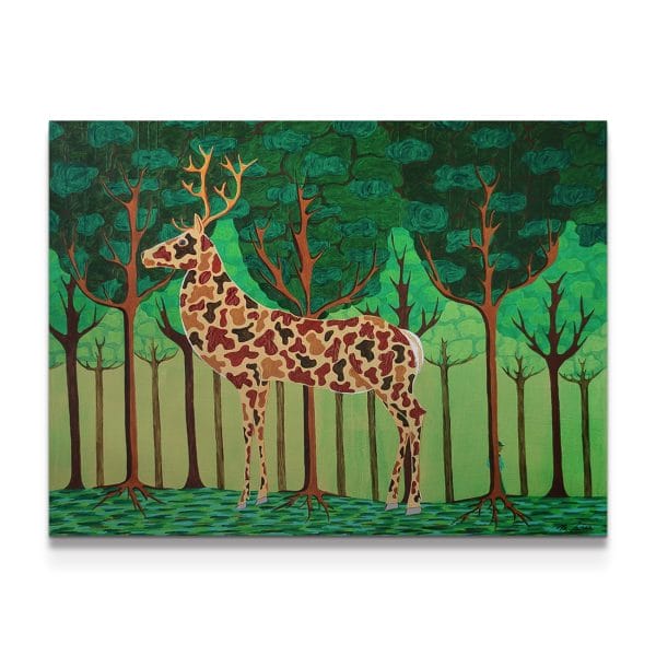 painting on white background