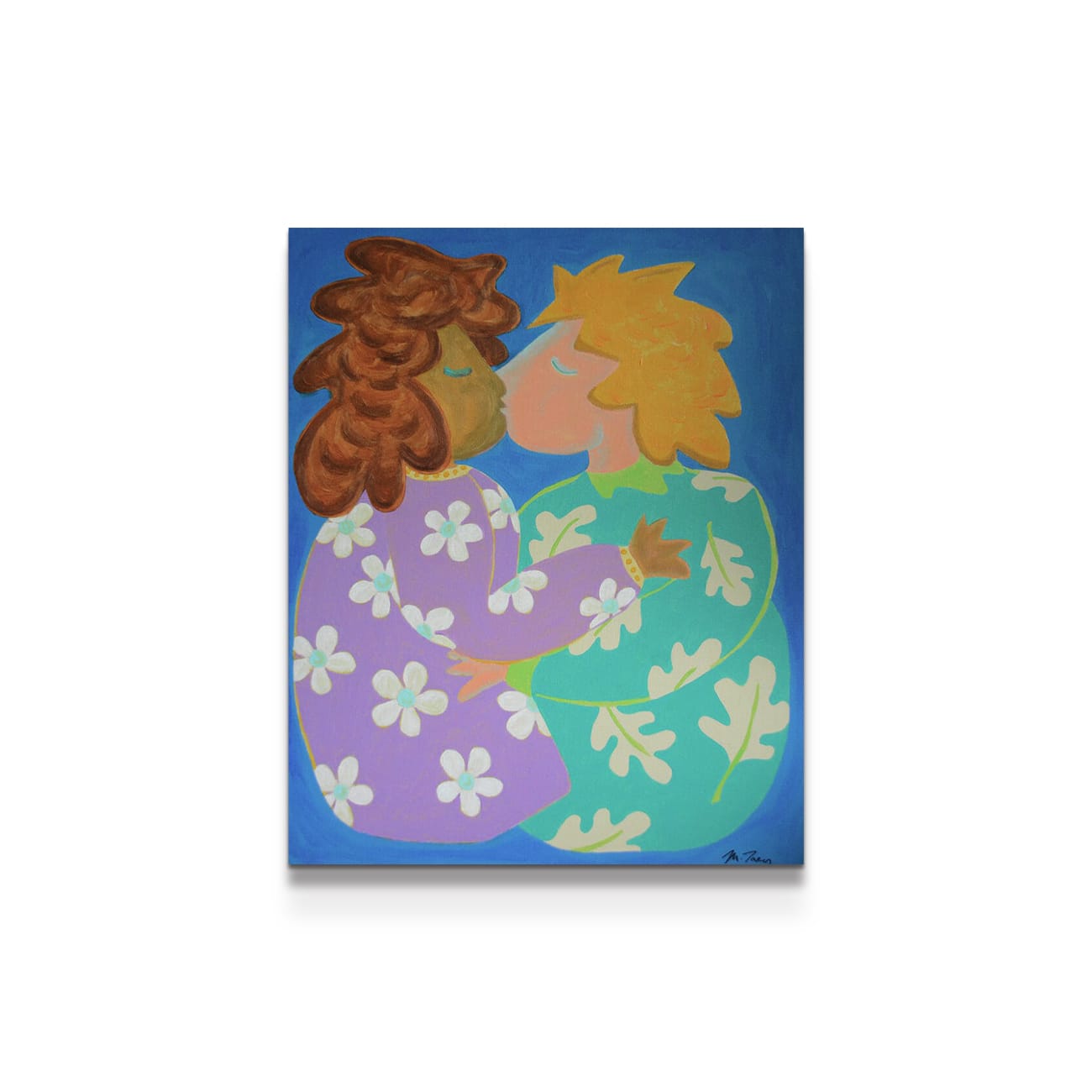 painting on white background