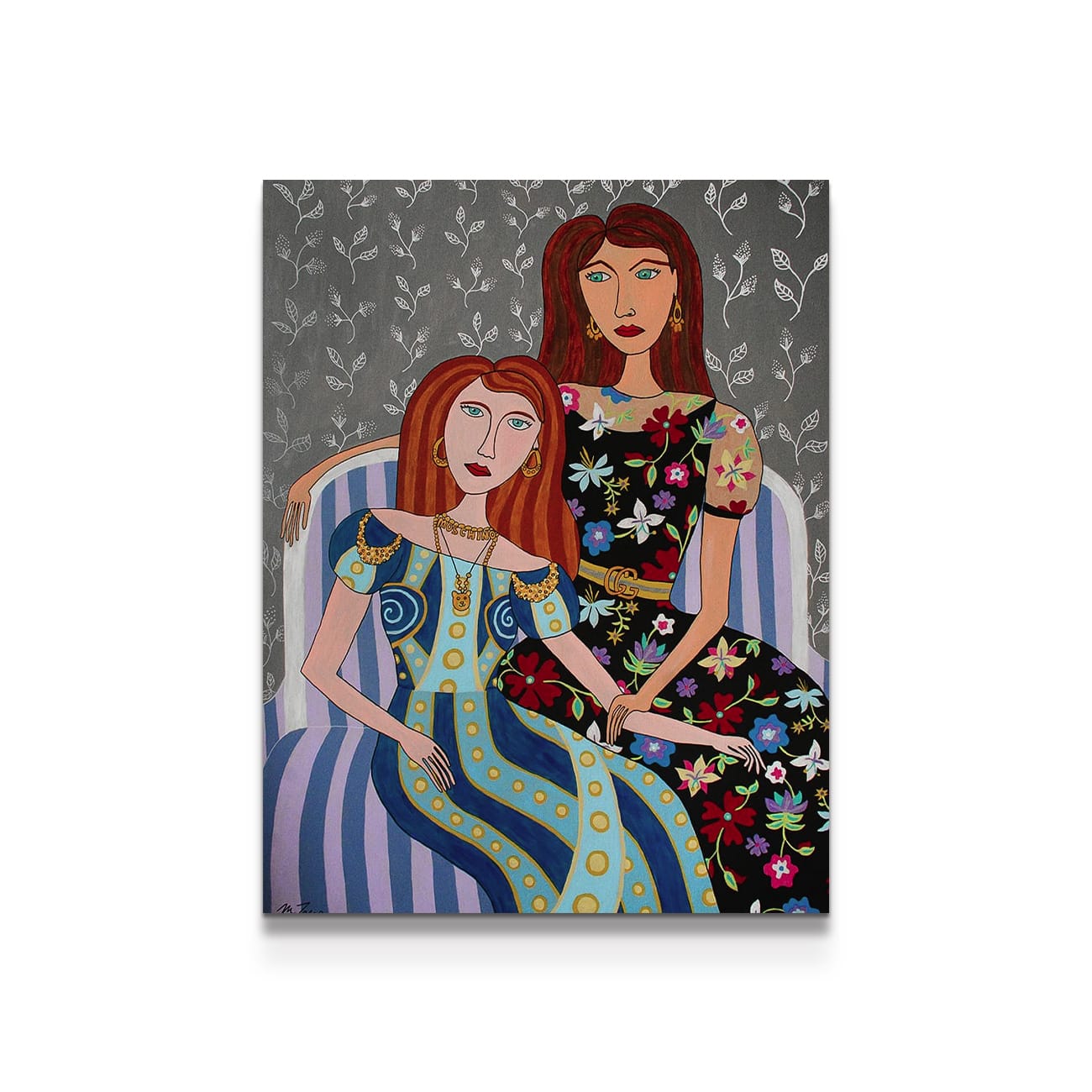 painting on white background