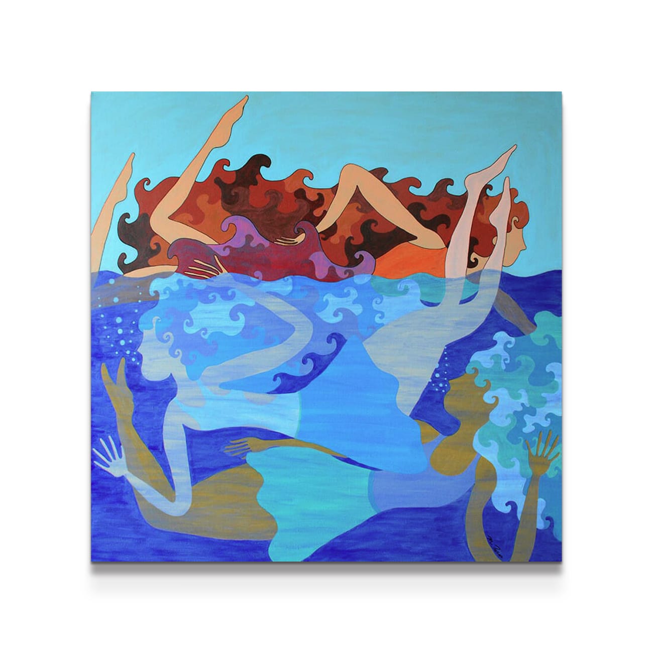 painting on white background