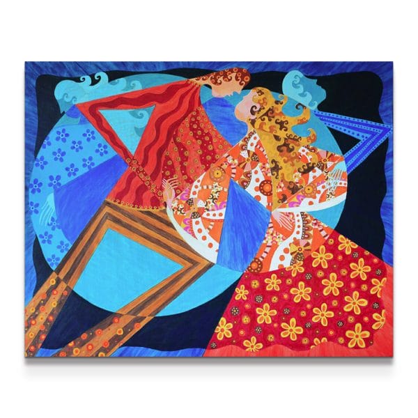 painting on white background