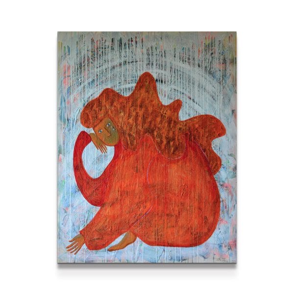 painting on white background
