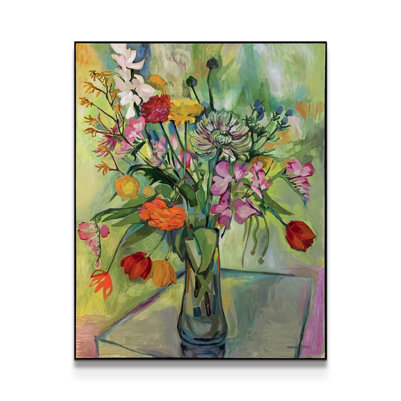 painting on white background