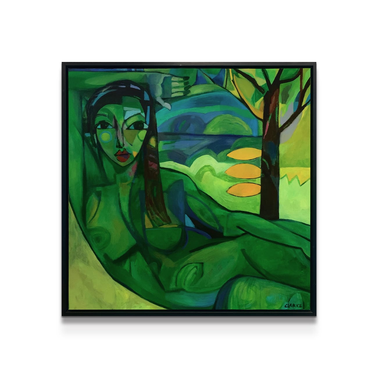 painting on white background