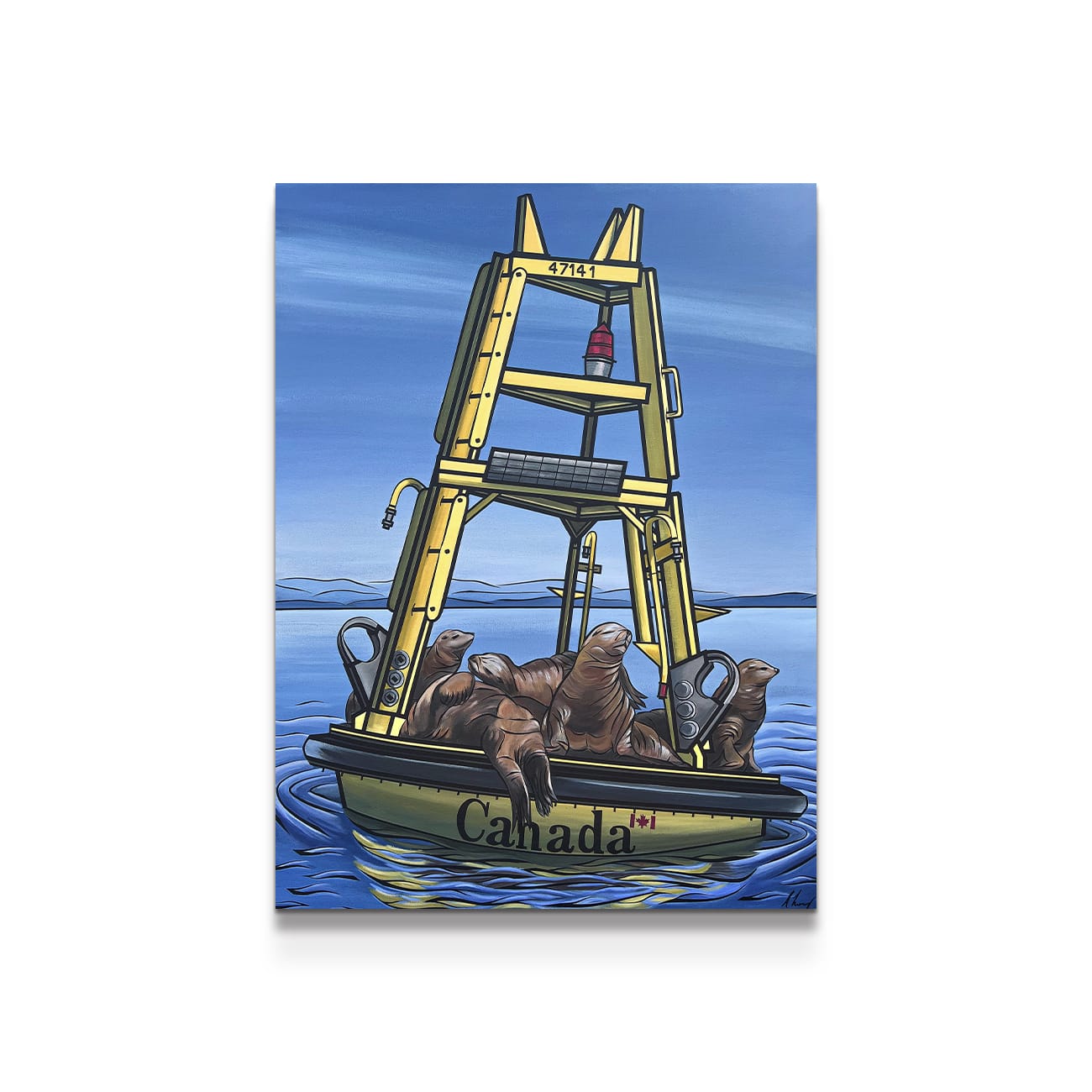 painting on white background