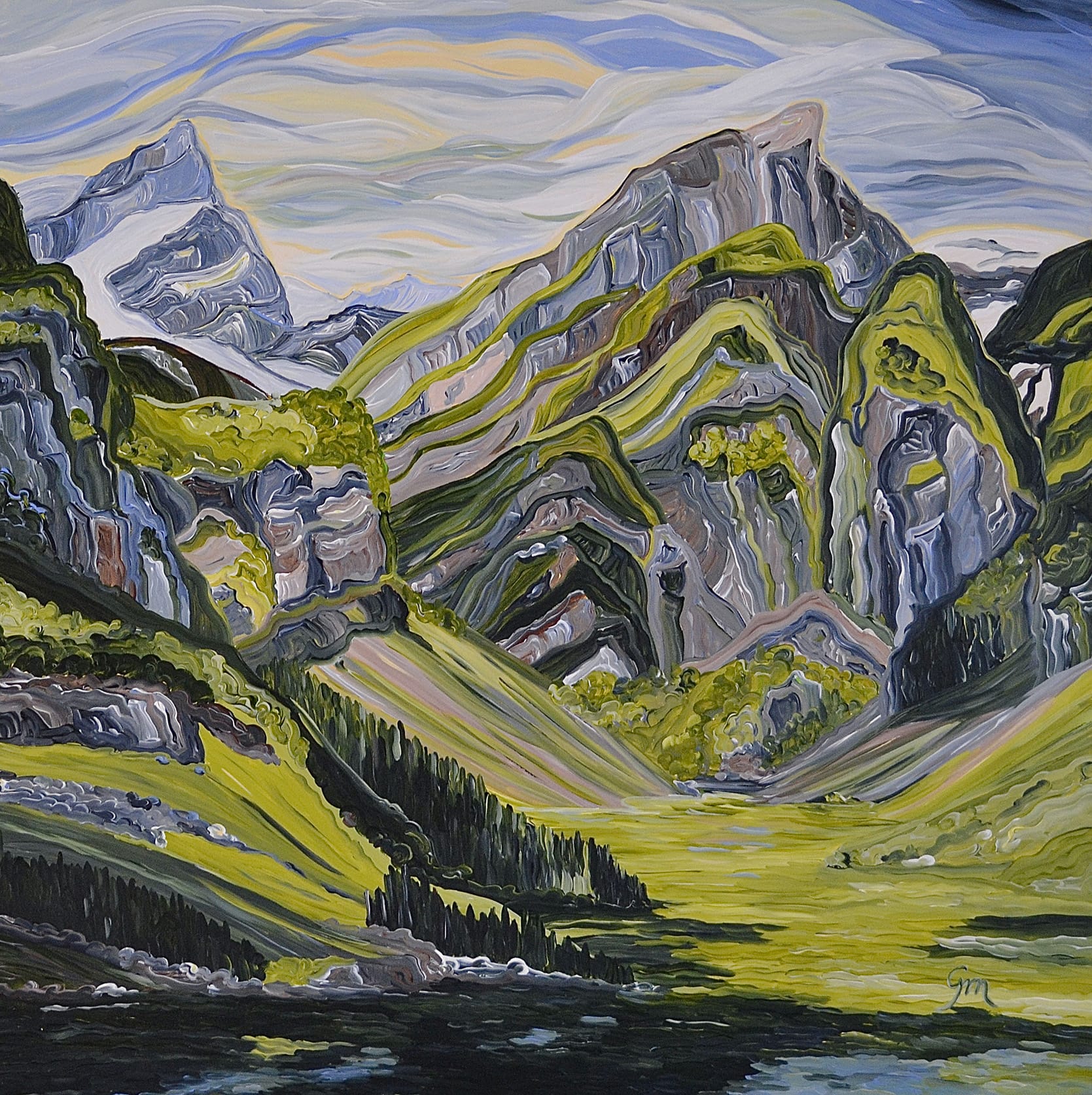 painting close-up