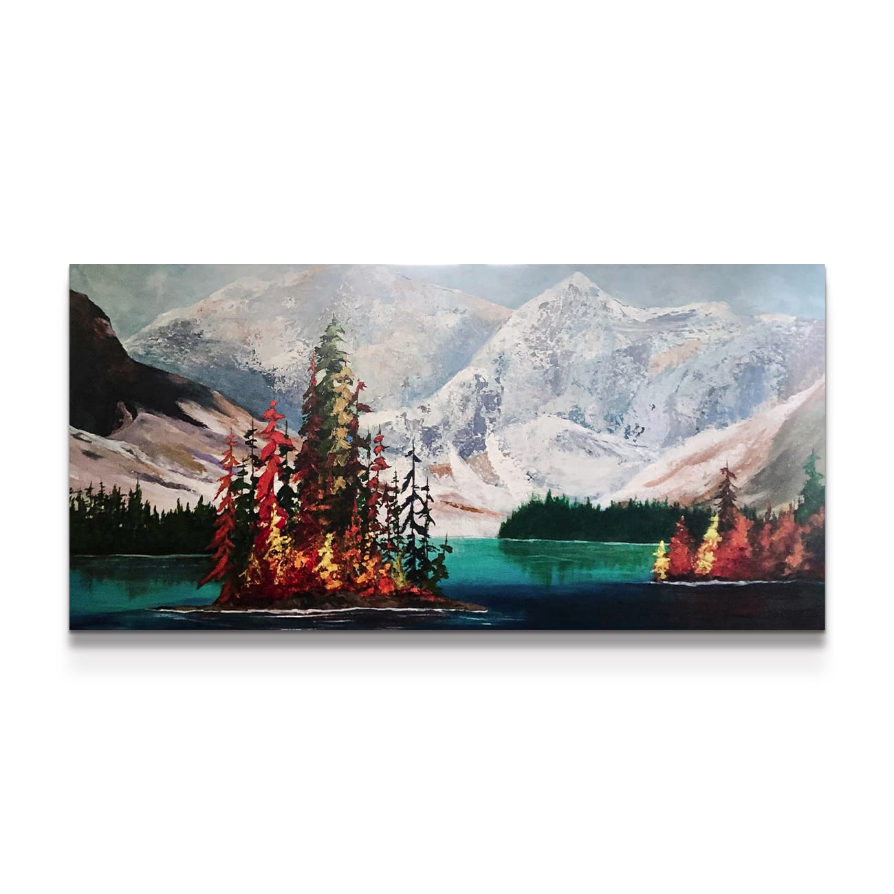 painting on white background