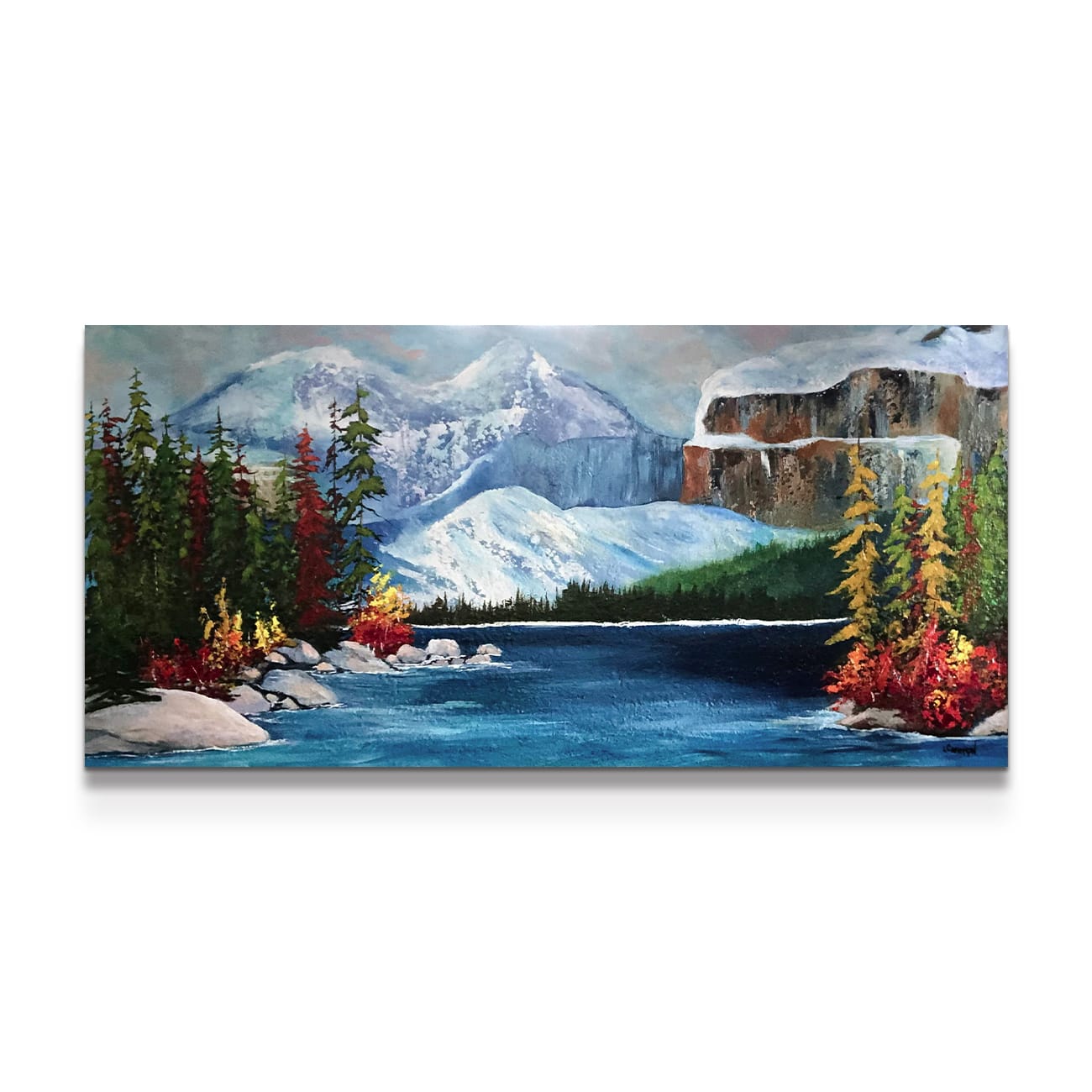 painting on white background