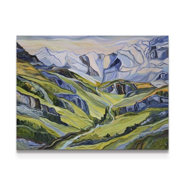 painting on white background