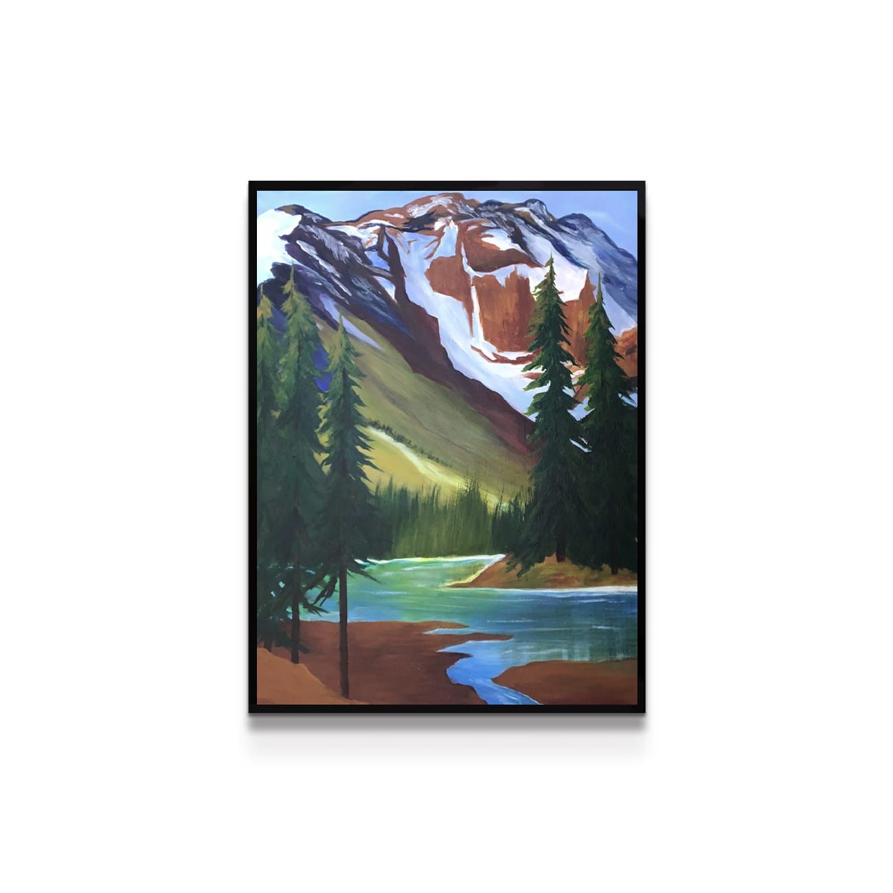 painting on white background