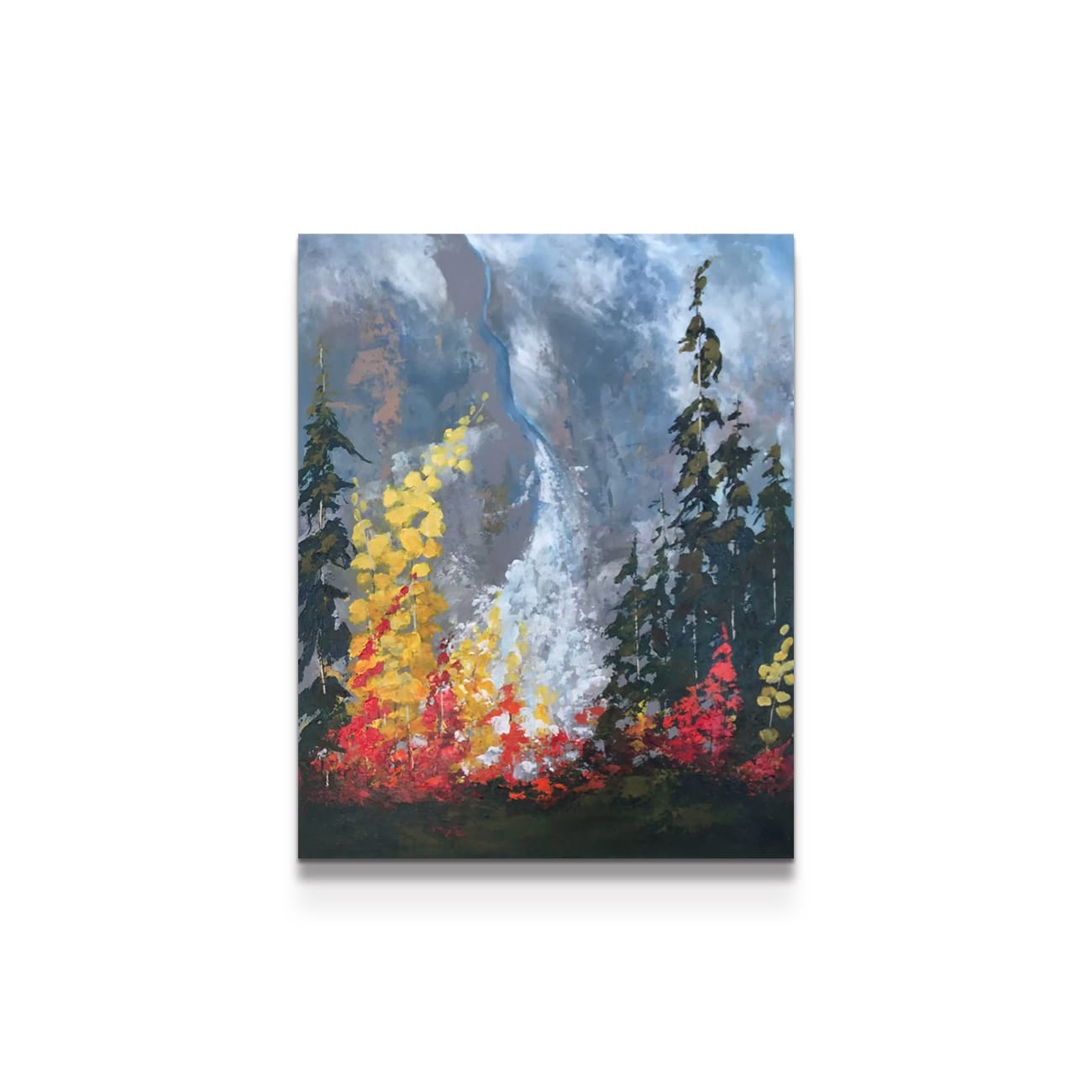 painting on white background