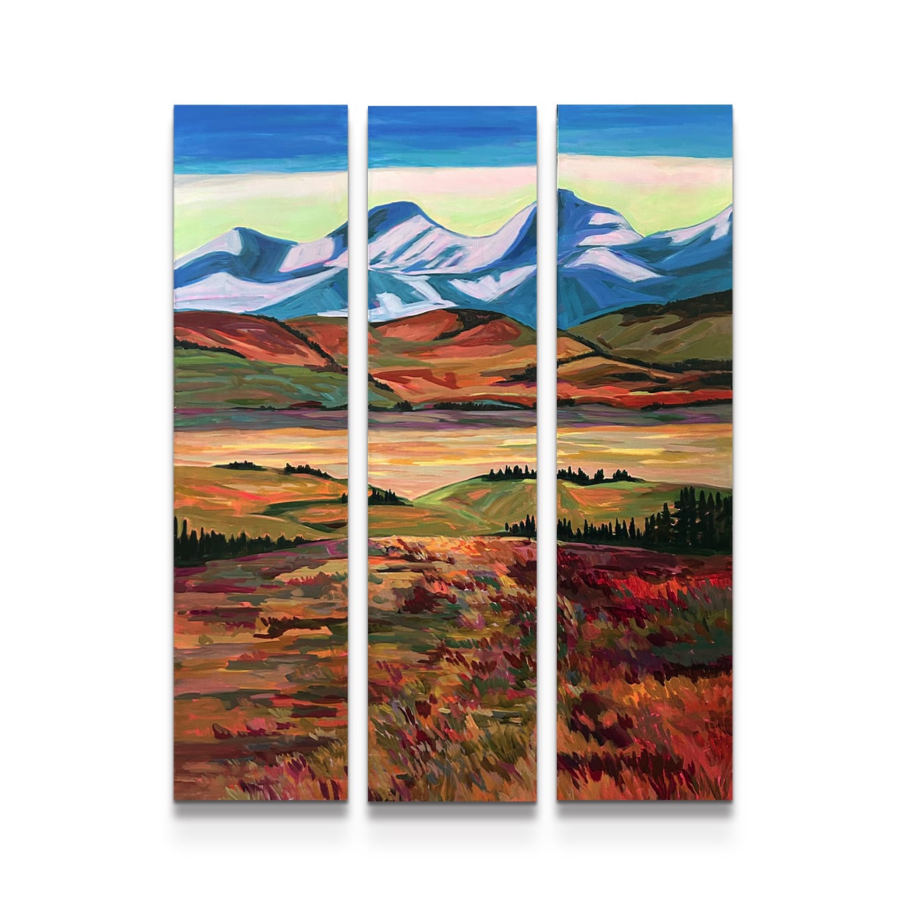 painting on white background