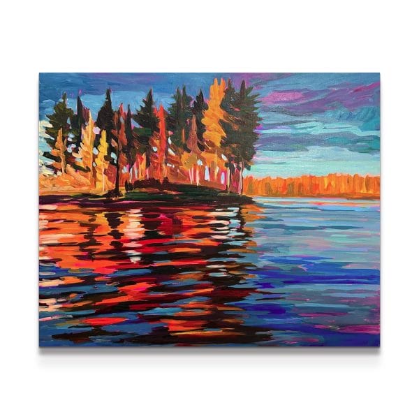 painting on white background