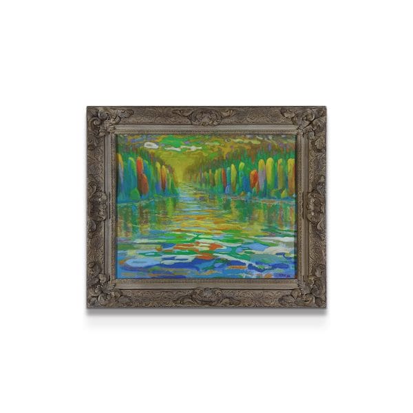 painting on white background