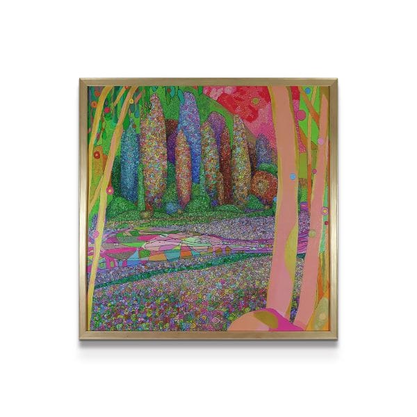 painting on white background