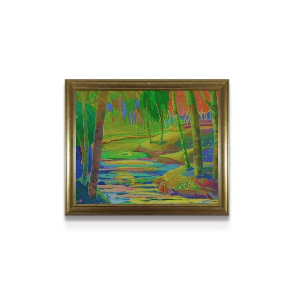 painting on white background