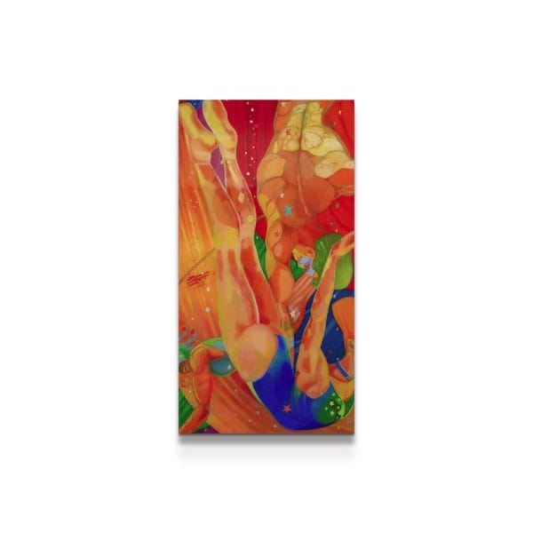 painting on white background