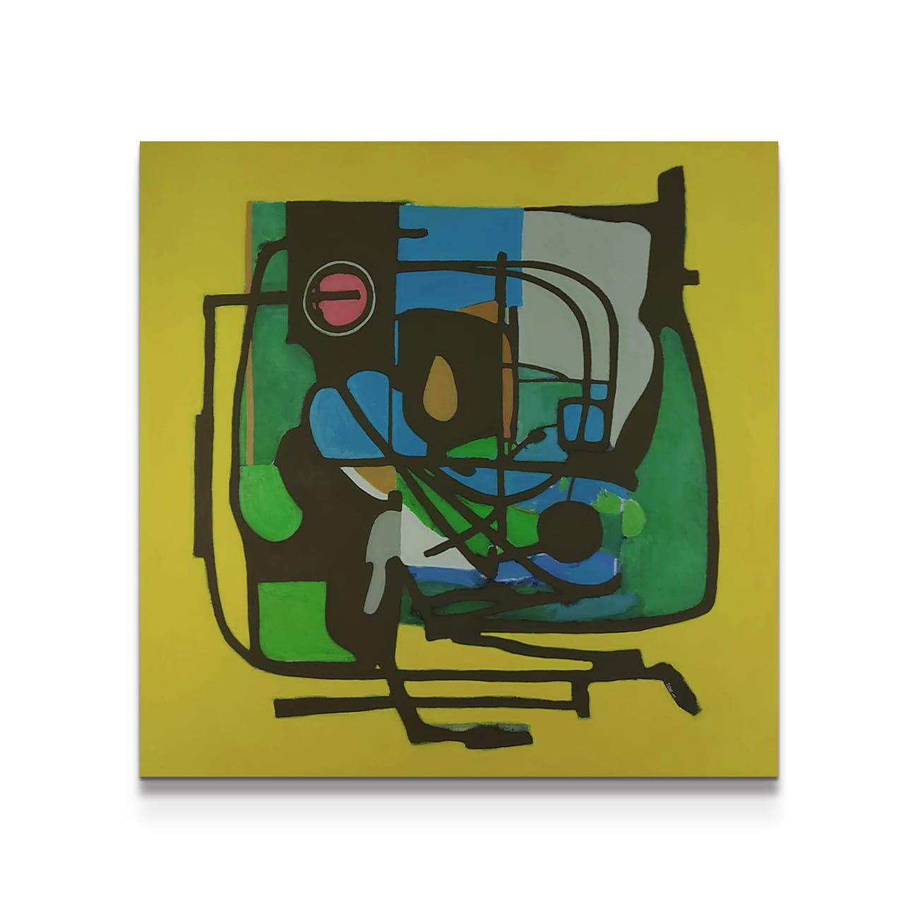 painting on white background