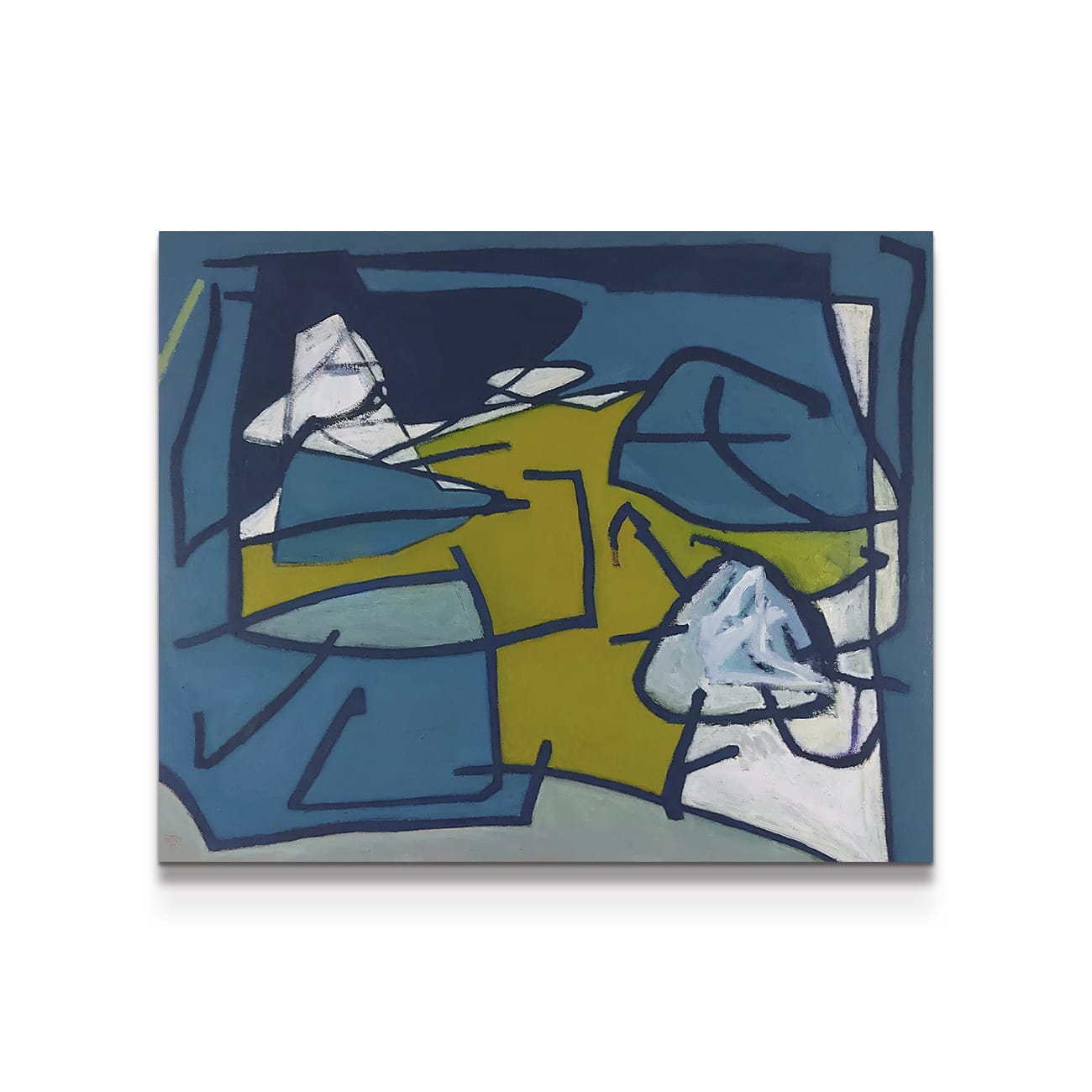 painting on white background