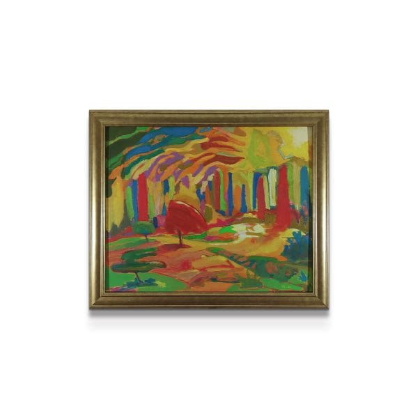 painting on white background