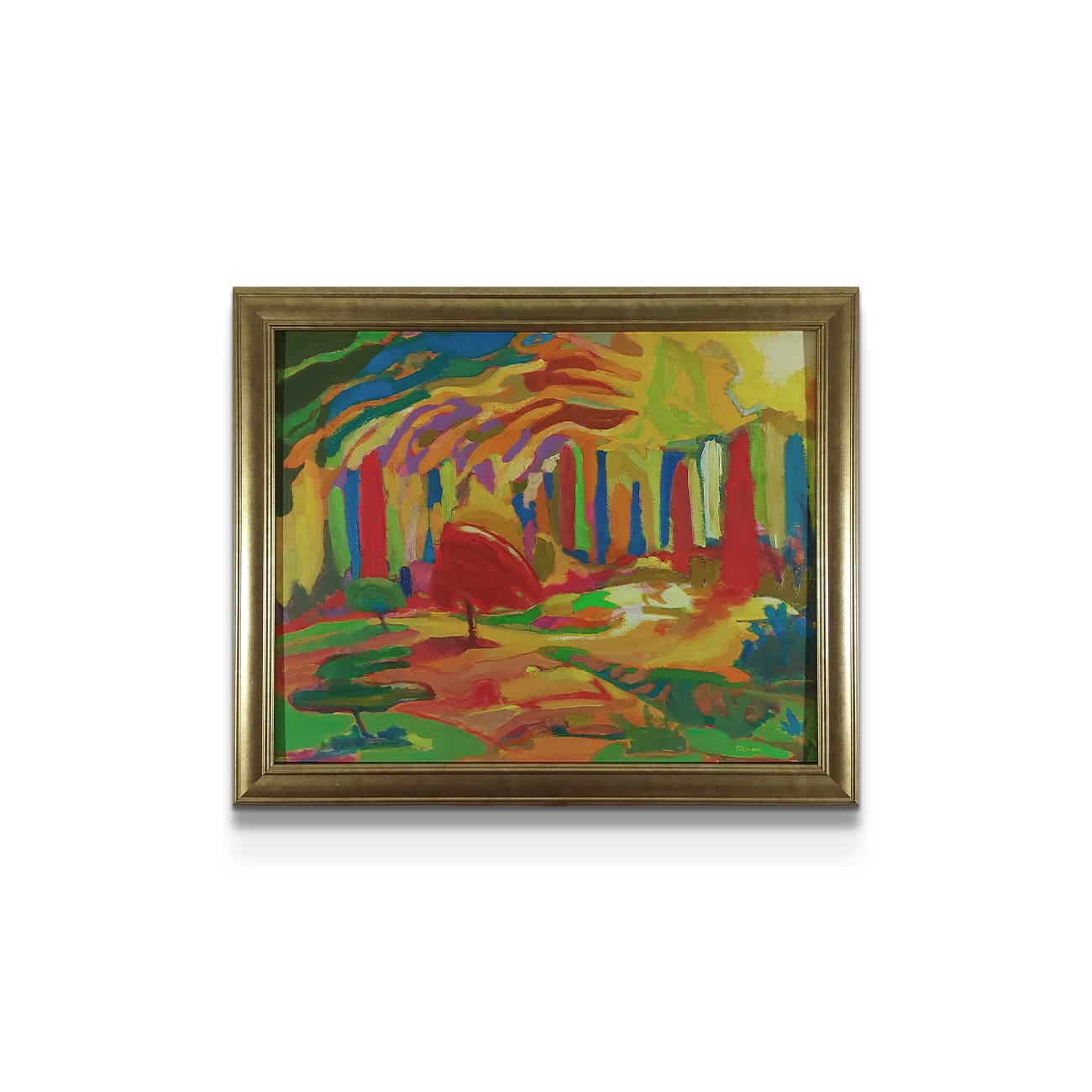 painting on white background