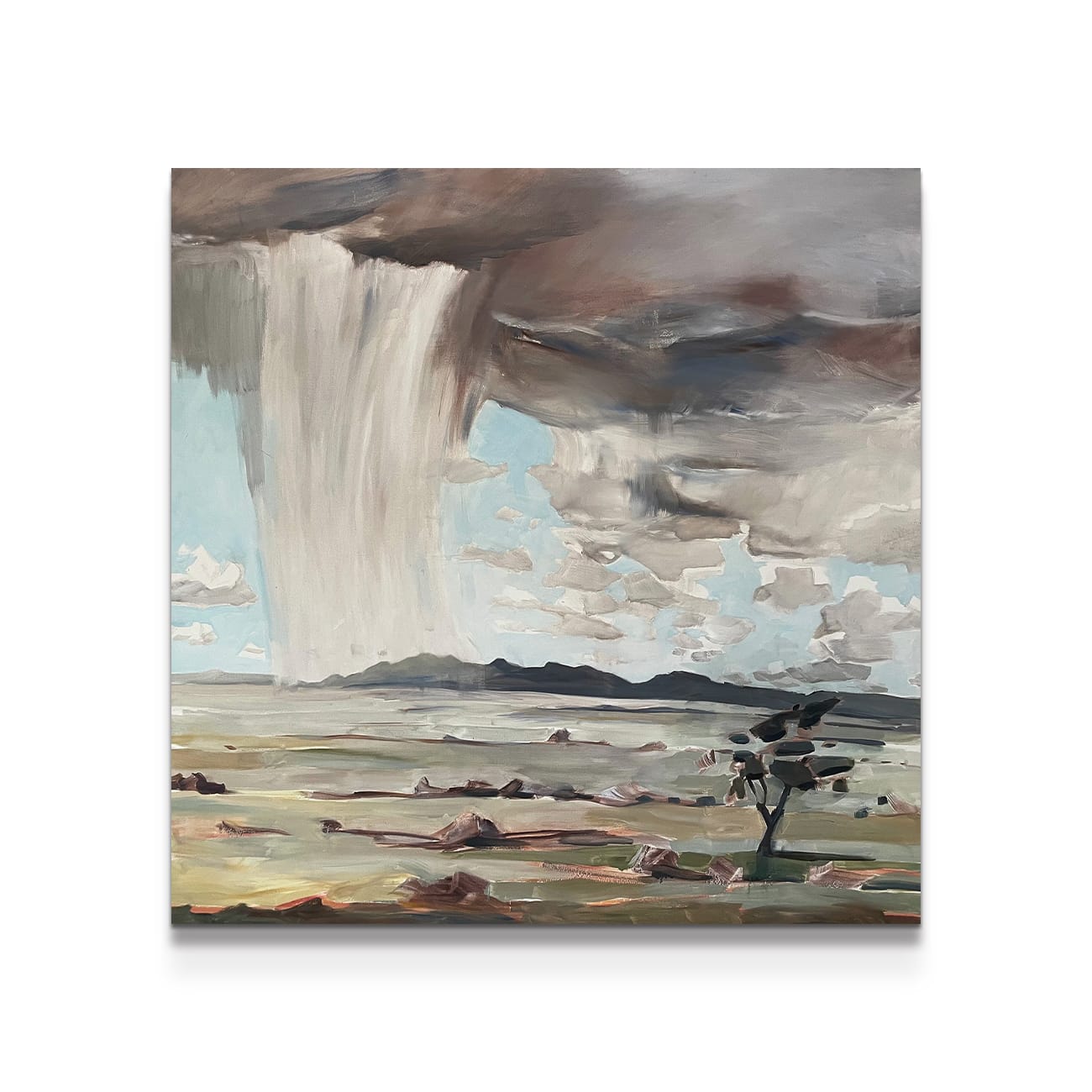 painting on white background