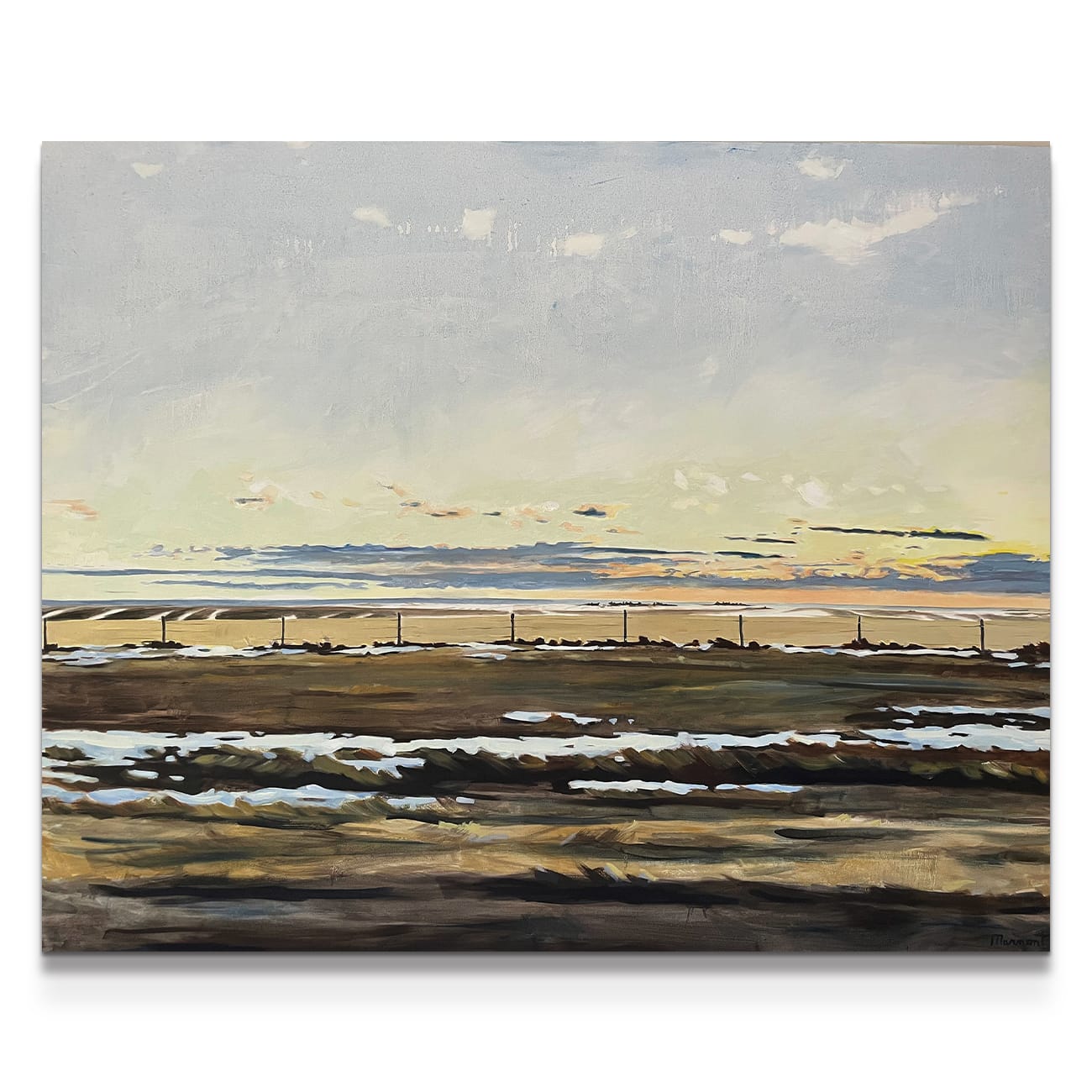 painting on white background
