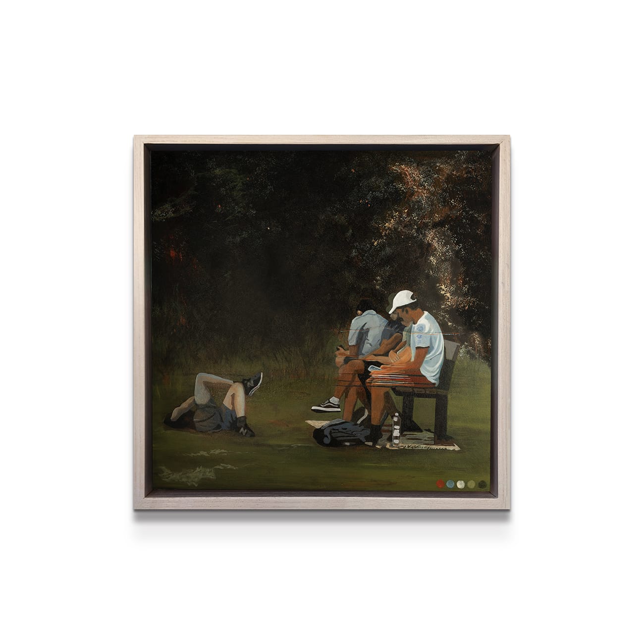painting on white background