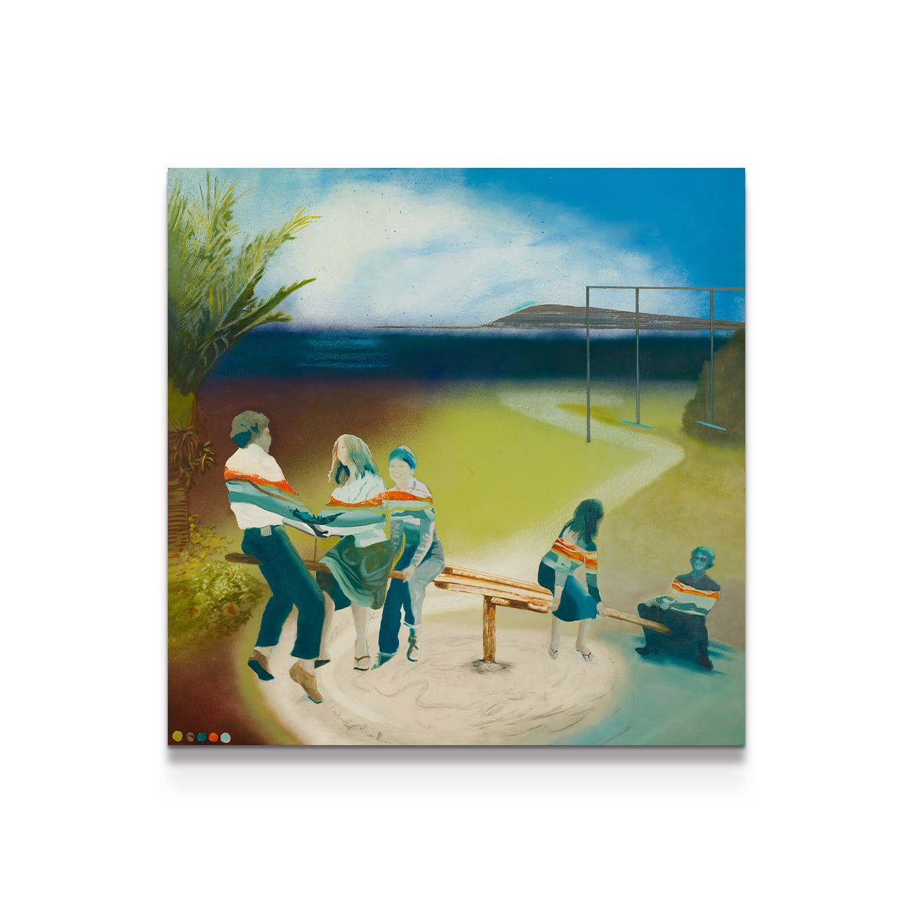 painting on white background