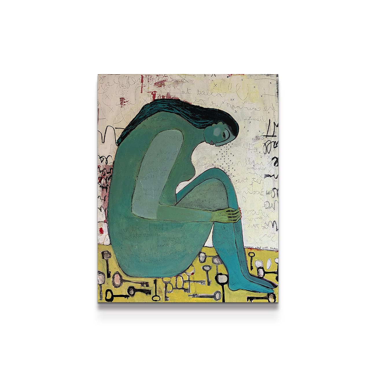 painting on white background