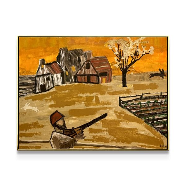 painting on white background
