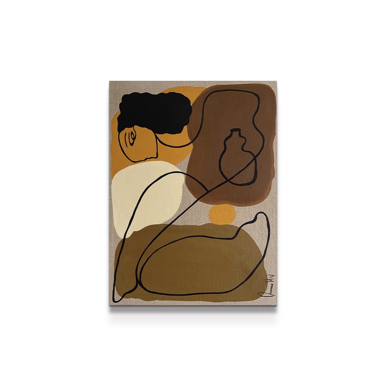 painting on white background