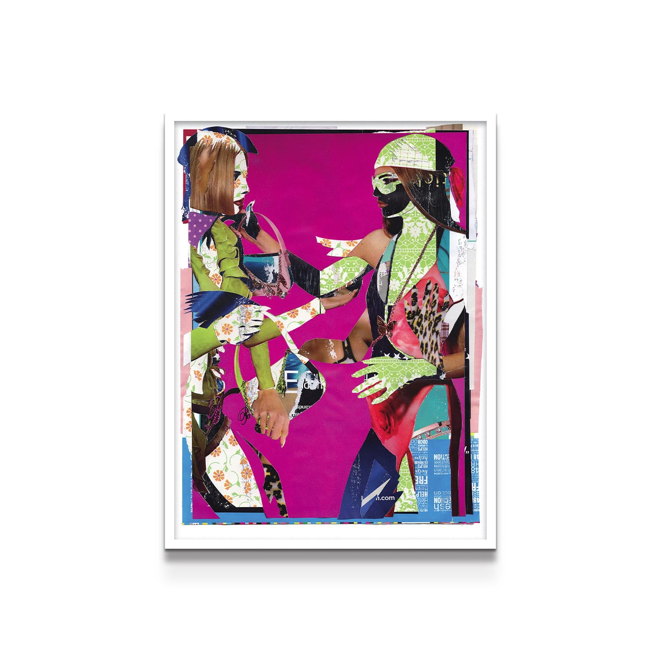painting on white background