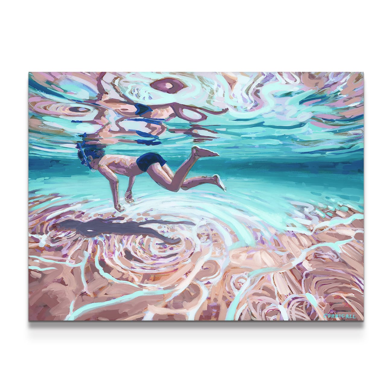 painting on white background