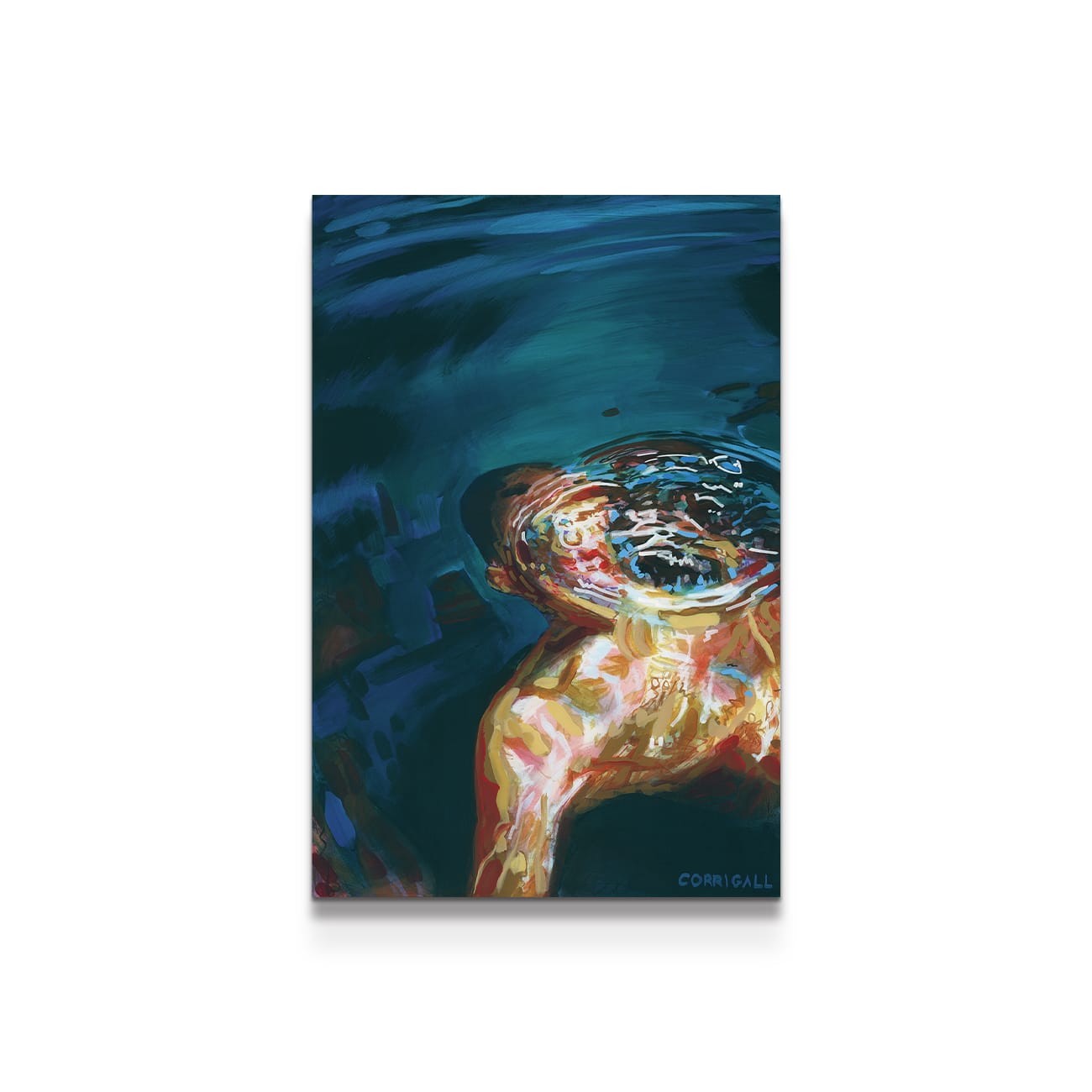 painting on white background