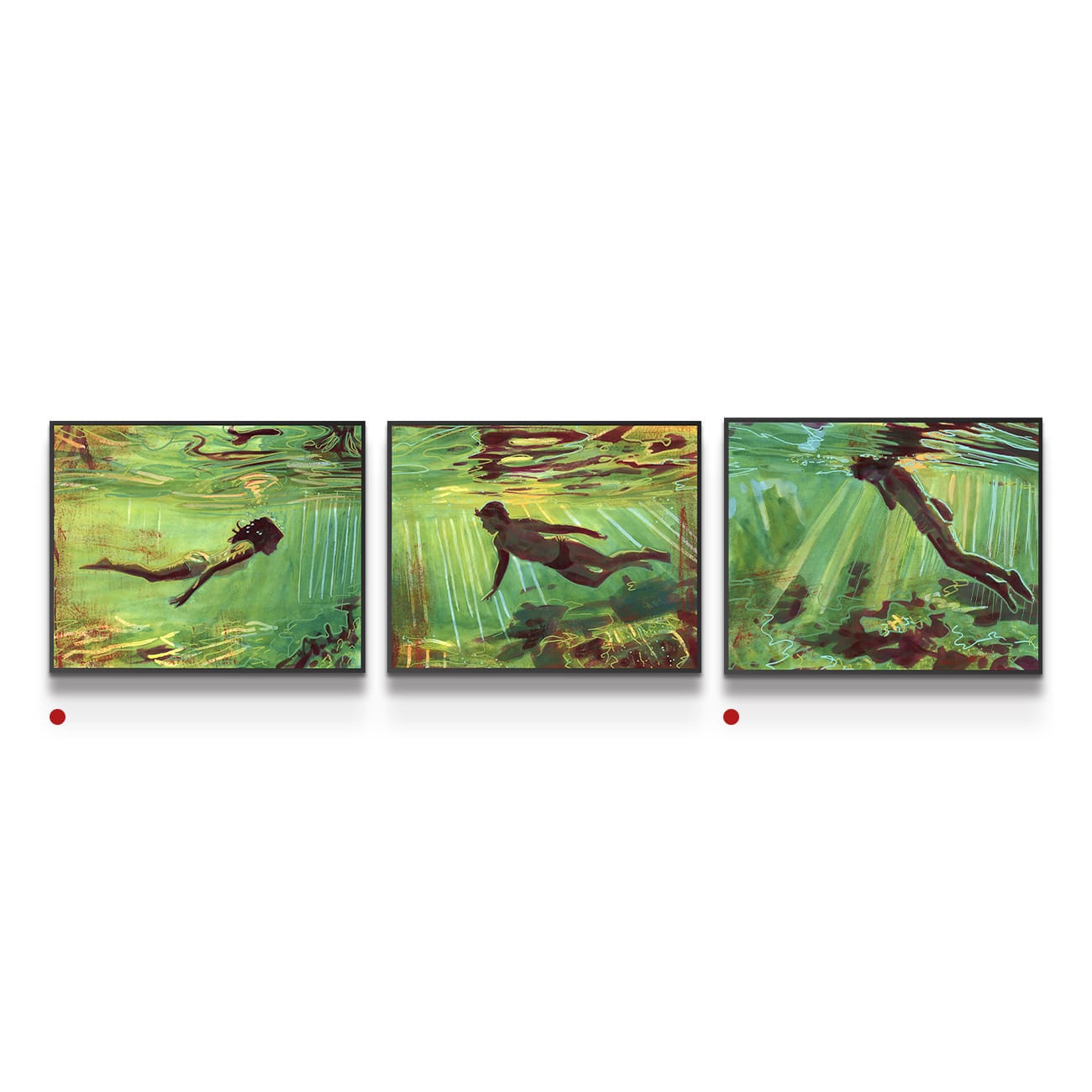 painting on white background