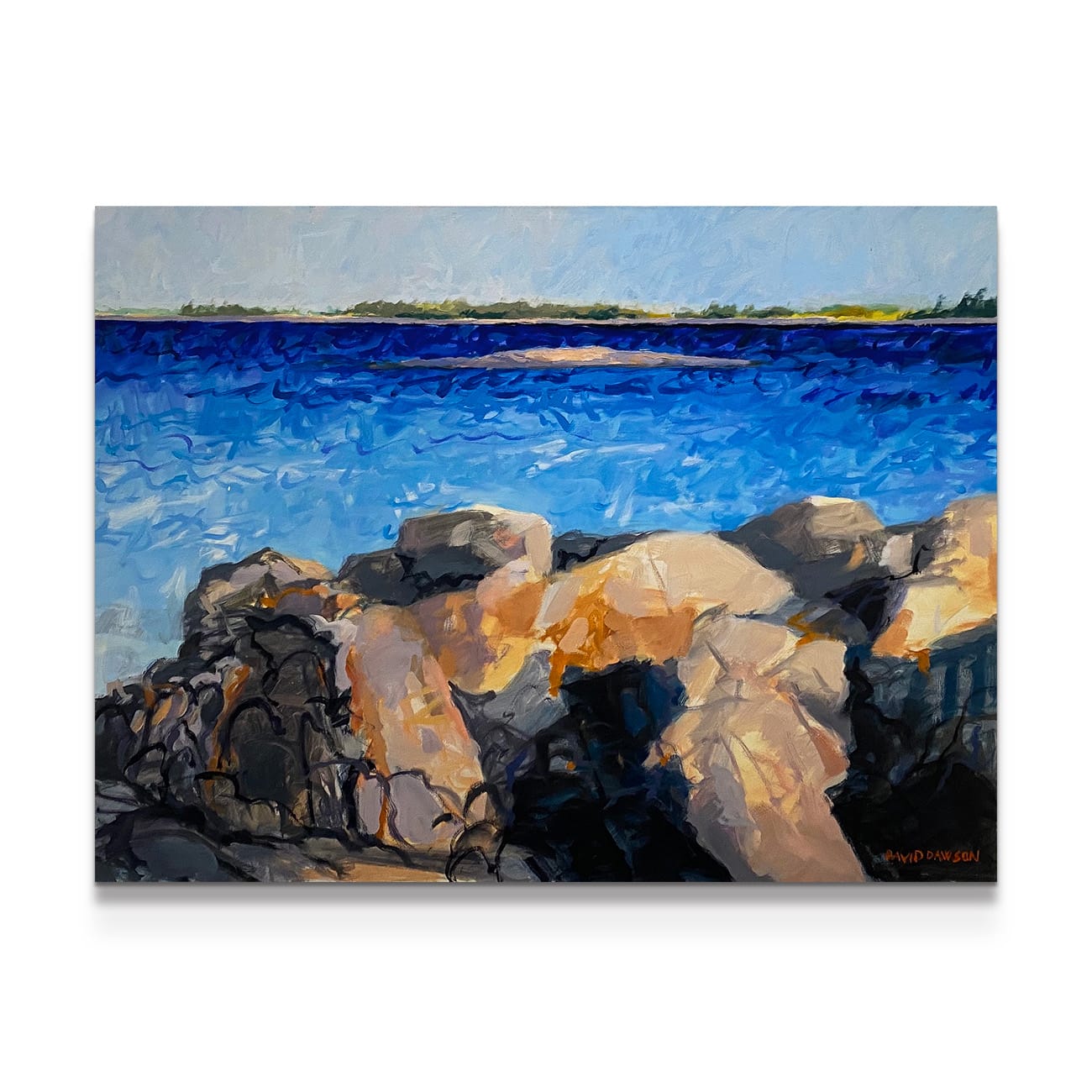 painting on white background
