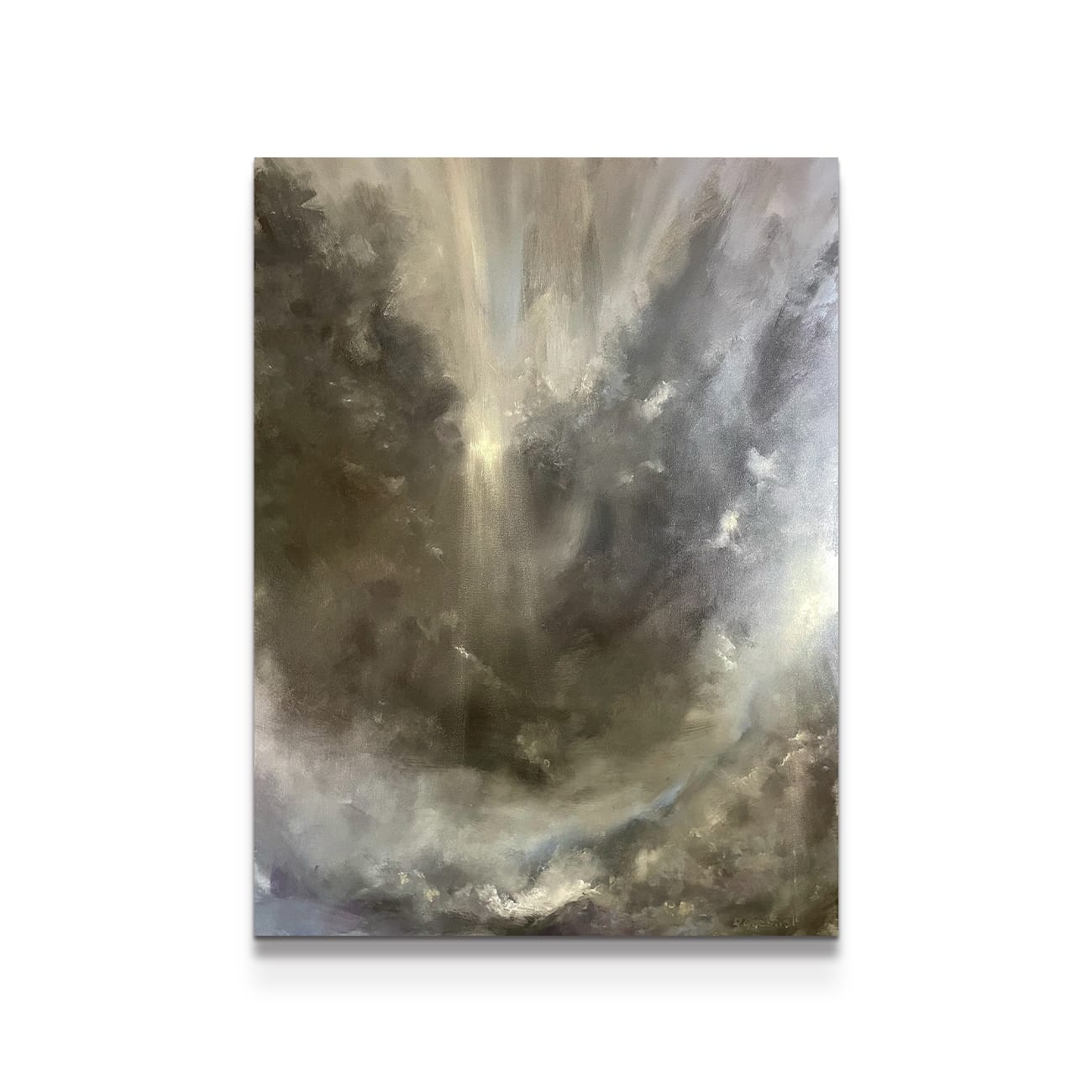 painting on white background