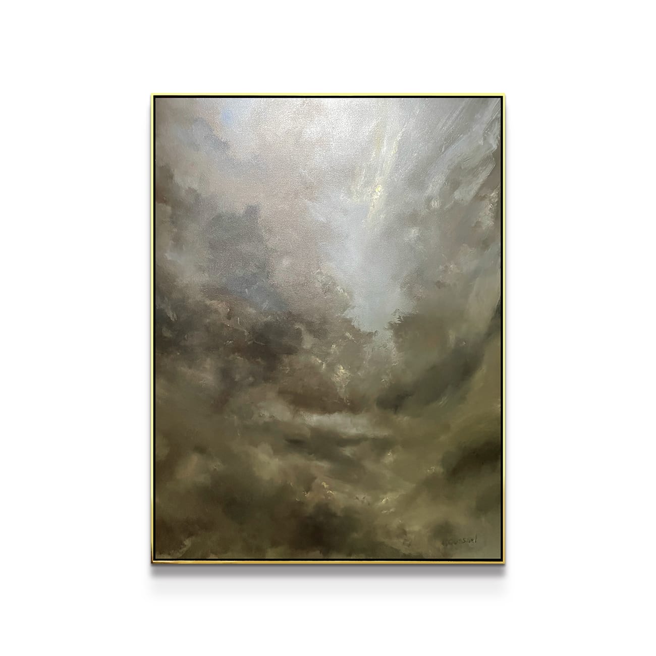 painting on white background