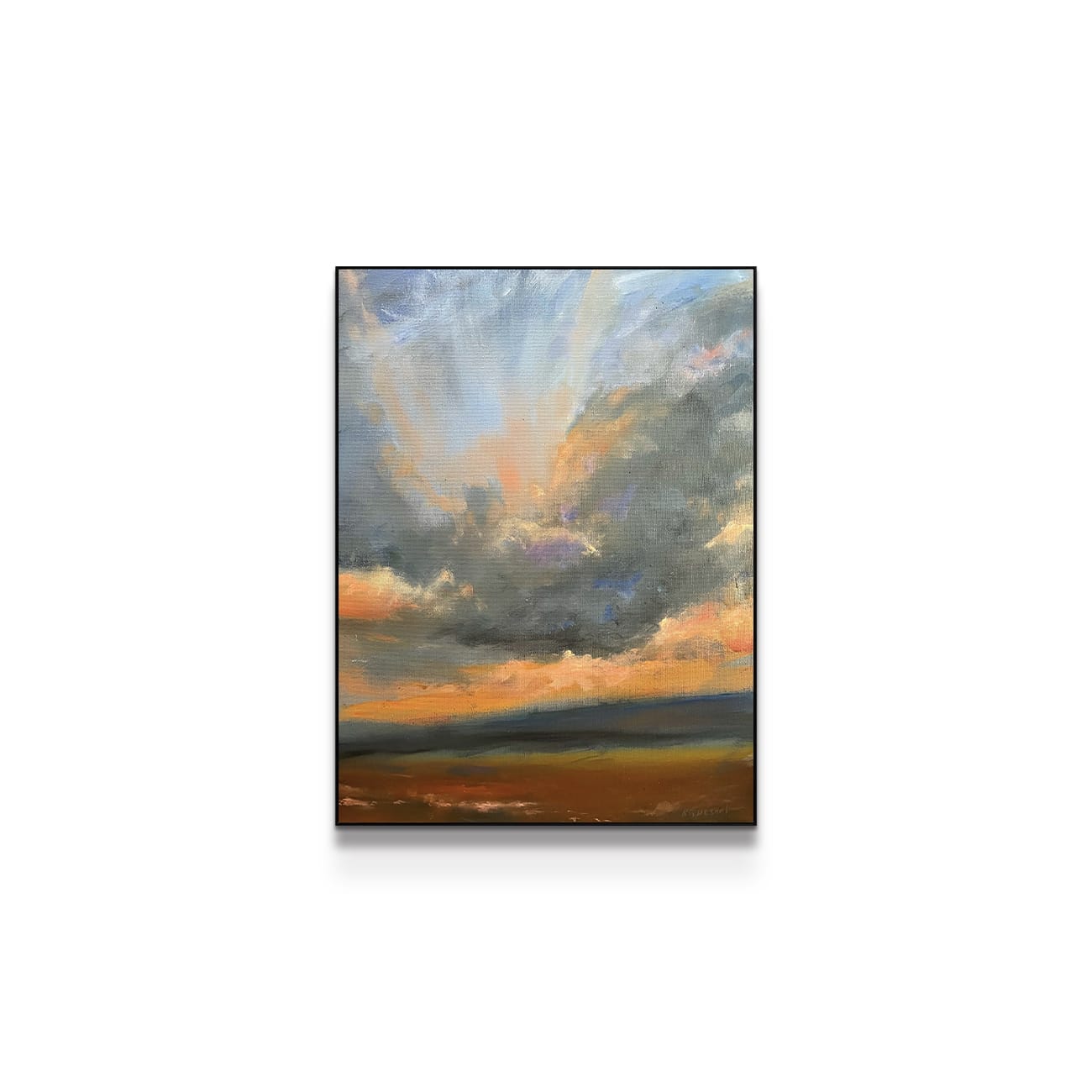 painting on white background