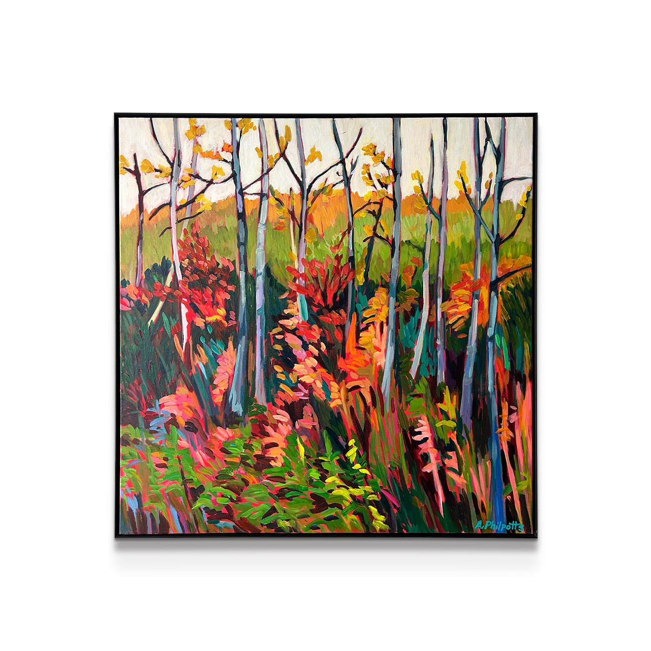 painting on white background