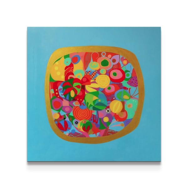 painting on white background