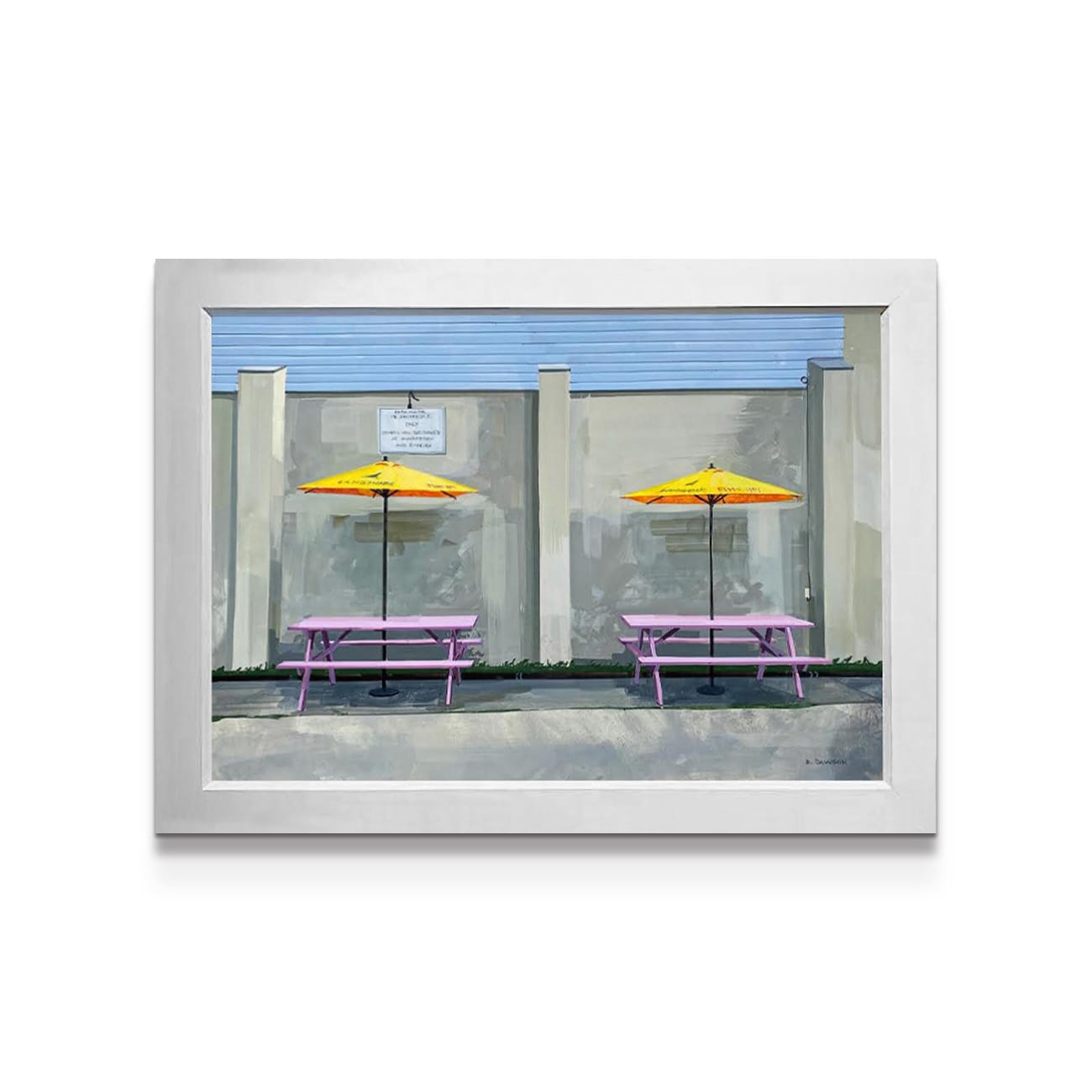 painting on white background