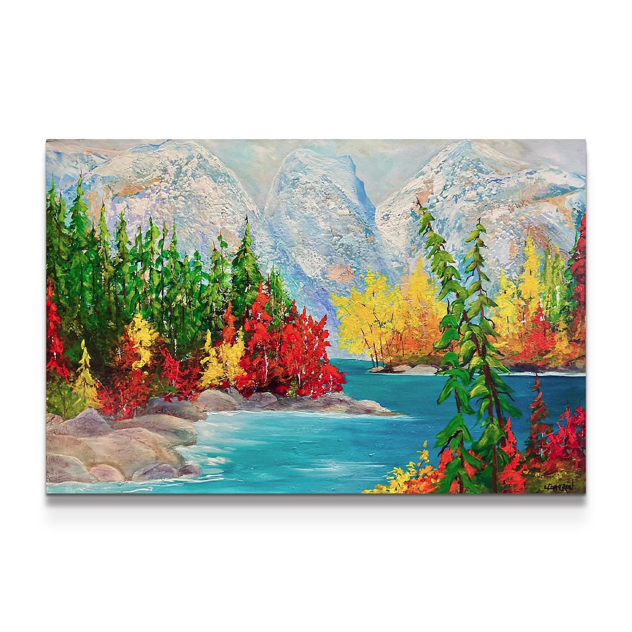 painting on white background