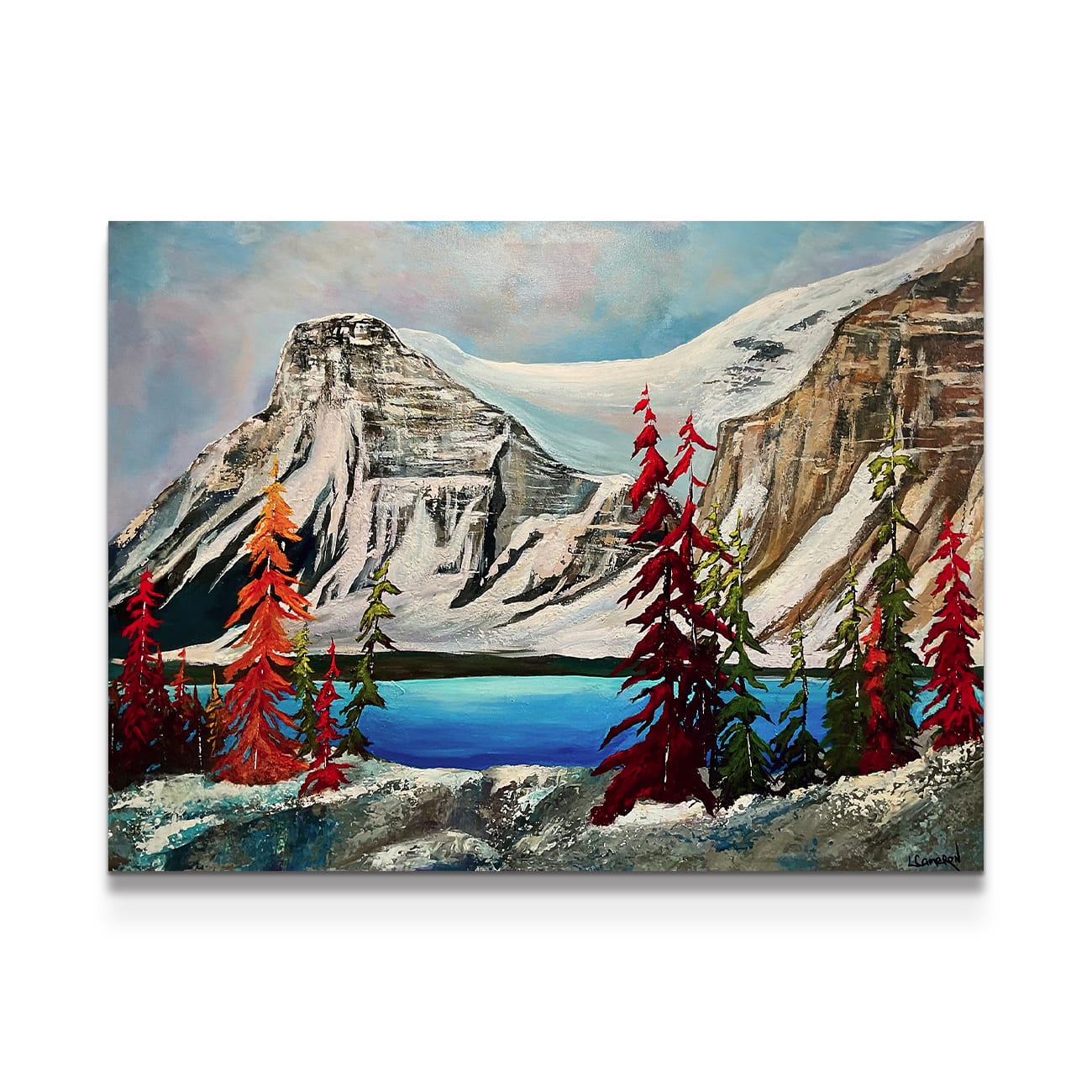 painting on white background