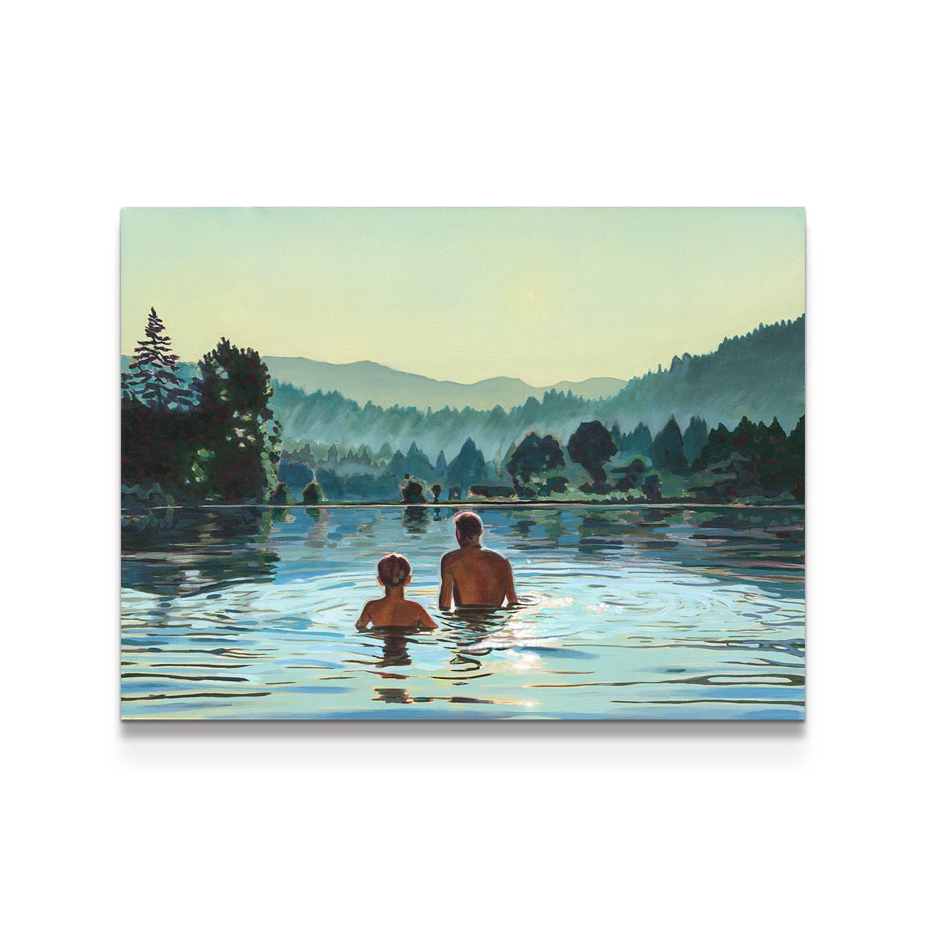 painting on white background