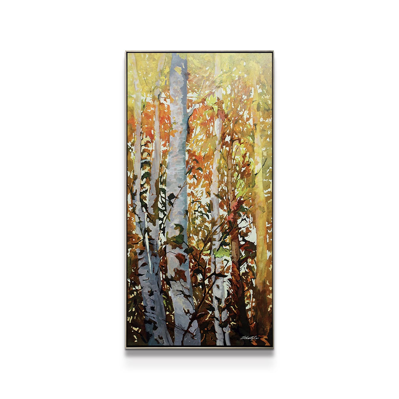 painting on white background