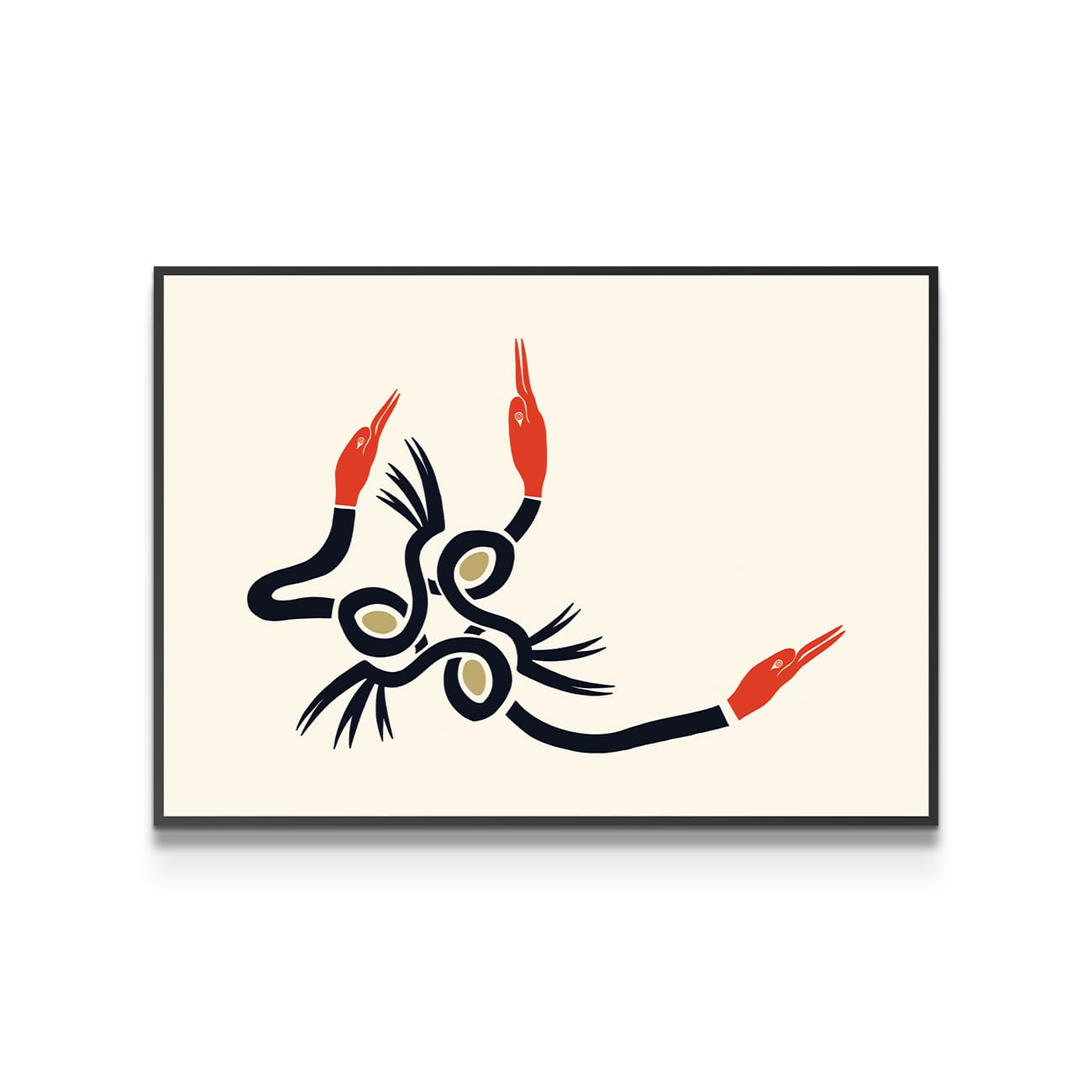 painting on white background