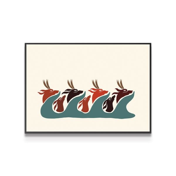 painting on white background
